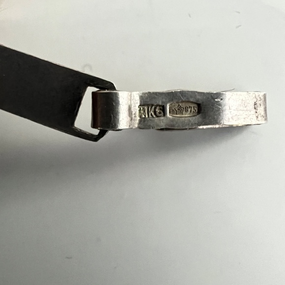 Vintage Baltic Amber 875 Silver Bracelet 60's USSR - Picture 3 of 9